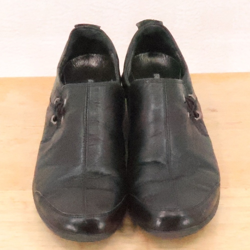 Romika City Light Leather Slip On Loafers Womens Size 40 US 9/9.5 Black Comfortโ